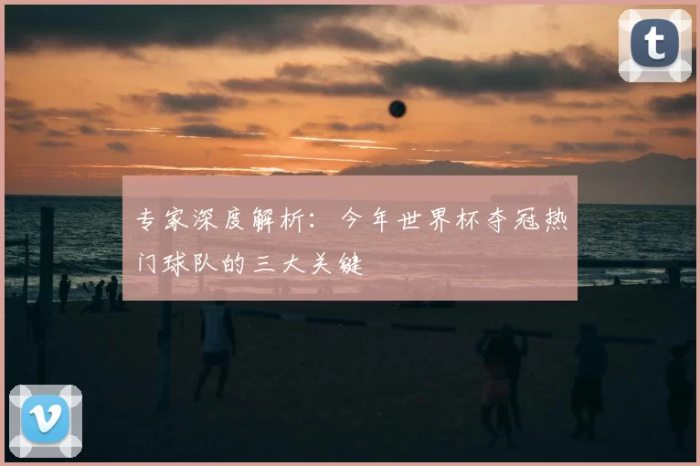 专家深度解析：今年世界杯夺冠热门球队的三大关键
